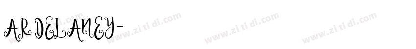 AR DELANEY字体转换